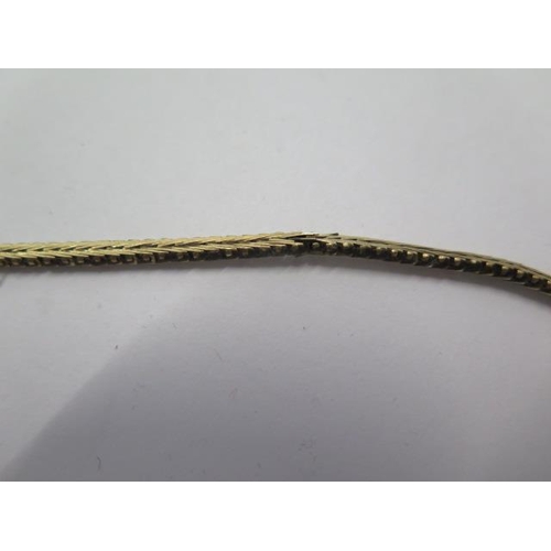 A 9ct tricolour gold necklace - Length 42cm - approx weight 15.5 grams - one link missing a pin, - Image 2 of 2