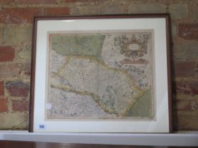 A finely engraved map of the Lower Alsace region around Stasbourg and covering part of France and