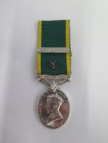 A George VI Territorial medal with bar and rose to 2568769 C.Q.M Sjt K G Stacey R Signals