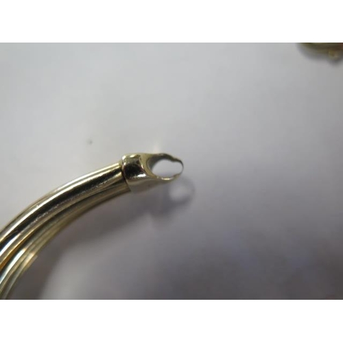 A 9ct yellow gold bracelet approx 17 grams - generally good, some wear to end ring - Image 3 of 3