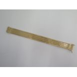 A 9ct yellow gold bracelet - 17.5cm long x 1.48cm wide - approx weight 26.7 grams