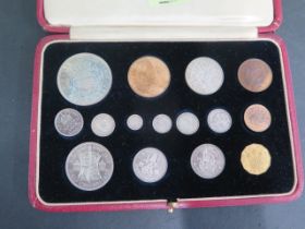 A 1937 George VI 15 coin specimen set - boxed