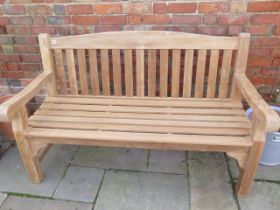 A new grade A heavy teak Oxford bench - Width 1.5m