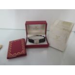 A ladies 1991 Must de Cartier Paris quartz silver tank wristwatch on a leather strap - 20mm case -