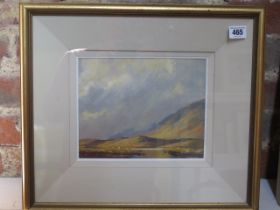 Alan Kenny oil on canvas Highland scene - frame size 39cm x 44cm