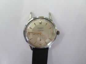 A stainless steel Universal Automatic JW Benson gents wristwatch no 20005/1 1650068 part strap,