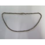 An 850 platinum necklace - Length 39cm - approx weight 22 grams - in good condition