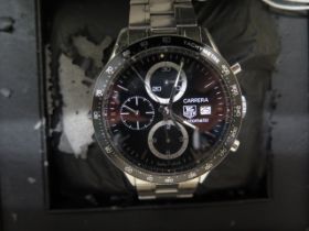 A Tag Heuer 2006 wristwatch CV 201BA07 - 40mm case - with box and paperwork - in good condition