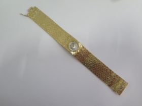 A Girard-Perregaux manual wind ladies 18ct yellow gold bracelet wristwatch, 1967 - no 80340287 -