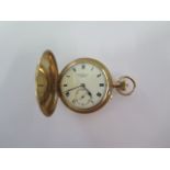 A JW Benson London 9ct yellow gold Hunter (The Field) presentation pocket watch - 52mm case - no.