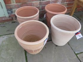 Four terracotta pots RRP selling price £90