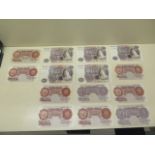 Five £10 notes and nine 10 shilling notes