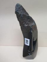 A Shona Sculpture Peridotite made by Tengenenge Farm Artists in Zimbabwe - Height 28cm