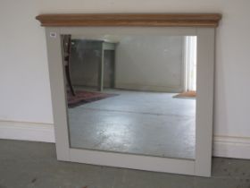 An ex display Besp oak grey mirror - Width 90cm x Height 80cm