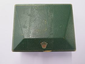 A vintage green Rolex watch box in need of some restoration - for a 1970's Submariner