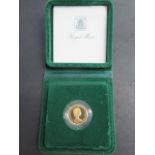 A Royal Mint Elizabeth II proof full sovereign dated 1980 - boxed