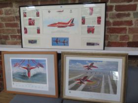 Three signed Red Arrows prints as per photographs