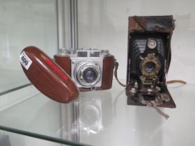 Two cameras - Kodak folding Brownie and Balda