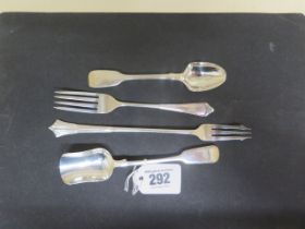 Silver forks/spoons (4) - total weight approx 2.89 troy oz