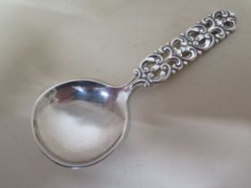 A silver spoon - Theo Olsen, Norway - approx 12.5cm - weight approx 1.06 troy oz