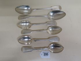 A set of four Victorian silver spoons Edinburgh - approx 18cm, together with two early 19th