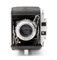 An Ensign Selfix Autorange 16-20 6x4.5 Folding Camera - Ross Xpress F3.5/75 - C:1950's. Shutter OK