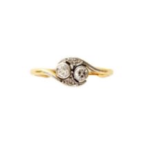 A good diamond solitaire engagement ring - the central diamond approx 0.75ct, the shoulders set with