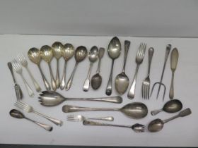 Assorted silver cutlery - weight approx 24 troy oz