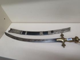 A Russian Talwar and scabbard