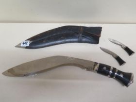 A good quality Ghurka Kukri and scabbard