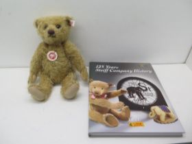 A Steiff collectors bear 'Marmaduke' Limited Edition - approx 28cm - together with a book on The