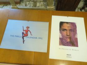 Two Pirelli calendars - 1992 and 1994 - as new