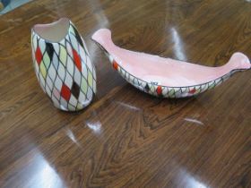 Two Mallings lustre vases