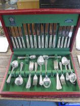 An Arthur Price 8 place cutlery set - one fork missing