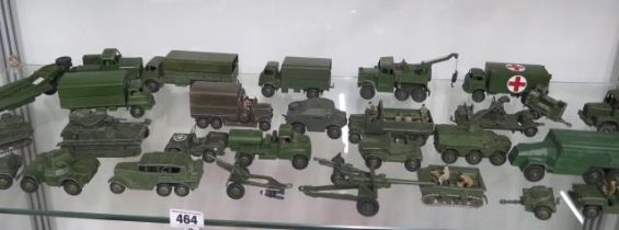 Dinky Military items to include trucks, artillery - all in good condition for their age