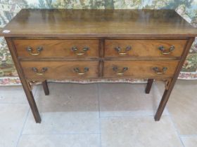 A 19th century mahogany four drawer chest/sideboard - Width 104cm