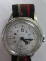 A Smiths Braic wristwatch on a Military strap in working order in its original box