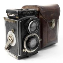 A Rolleiflex 4 x 4 Original camera - Tessar F2.8/60mm - C:1931-38. Shutter OK