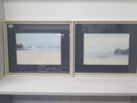 Frederick John Widgery (British 1861-1942) Two framed watercolours - Bude, Cornwall - both signed,
