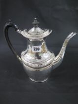 A Victorian silver coffee pot, Henry Atkin, Sheffield 1894 - good overall condition with no dents or