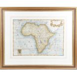 AFRICAE PROPRIAE TABULE BY ABRAHAM ORTELIUS a hand-coloured engraved map of North Africa, signed and