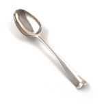 An Irish provincial silver Hanoverian tablespoon, marked with maker's mark twice 'ICW', and '