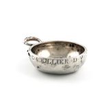 A late 18th / early 19th century French silver wine taster, Paris 1798-1809, maker's mark possibly