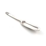 Designed by Johan Rohde for Georg Jensen, a Danish silver Mayan pattern silver scoop, length 17.5cm,
