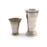 A mid 18th century small Swedish silver beaker, by Niclas Warneck, Karlstad circa 1750, of