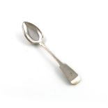 An early 19th century Scottish provincial silver Fiddle pattern dessert spoon, by Alexander
