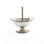 A George III silver swing-handled sugar basket, by John Parker I & Edward Wakelin, London 1774, oval