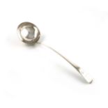 A George III silver Old English pattern soup ladle, by George Smith, London 1785, circular bowl, the
