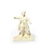 An English porcelain theatrical figure of David Garrick in his role as Richard III, c.1800, probably