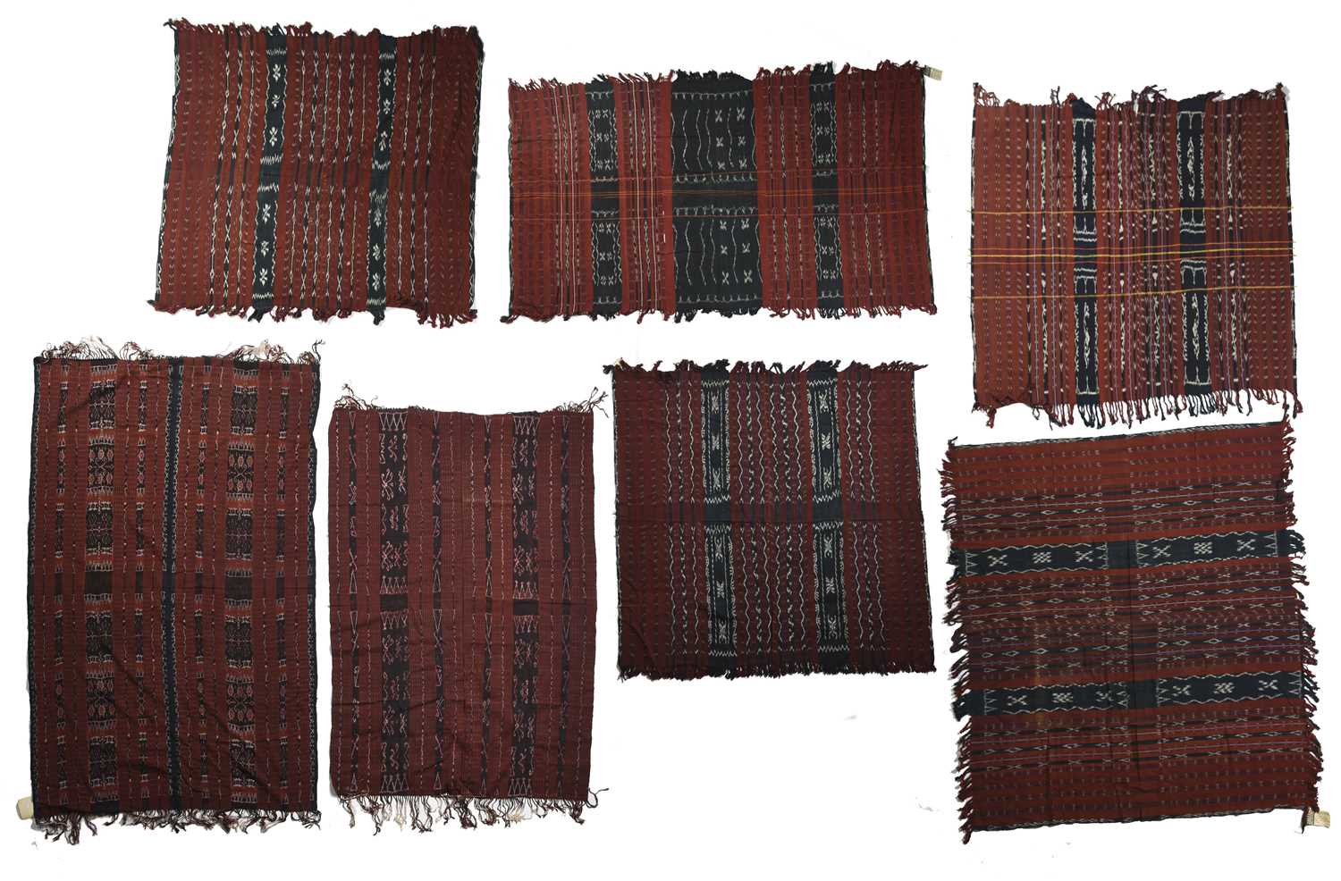 Seven Flores ikat blankets